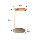 Mesa Lateral Dublin Champagne/cinamomo