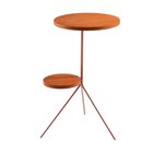 Mesa Lateral Duo Aço 64cm X 44cm X 37cm Rose