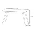 Mesa Lateral E Mesa De Apoio Marchê Chevron Off White