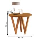 Mesa Lateral E Mesa De Centro Pés Madeira Talca Nature