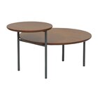 Mesa Lateral Elm 46,5x91,5cm Castanho/grafite