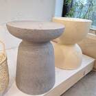 Mesa Lateral Em Cimento Cinza 45cm 18160 Mart