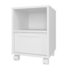 Mesa Lateral Em Mdp Com 1 Porta Basculante E 1 Prateleira Brv