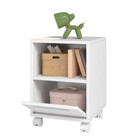 Mesa Lateral Em Mdp Com 1 Porta Basculante E 1 Prateleira Brv