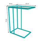 Mesa Lateral Encaixe Elena Azul