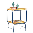 Mesa Lateral Flerte 2 Tampos - Azul