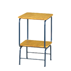 Mesa Lateral Flerte 2 Tampos - Azul