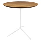 Mesa Lateral Flip Branca Com 50cm De Altura E Tampo De 40cm -