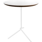 Mesa Lateral Flip Branca Com 60cm De Altura E Tampo De 40cm -