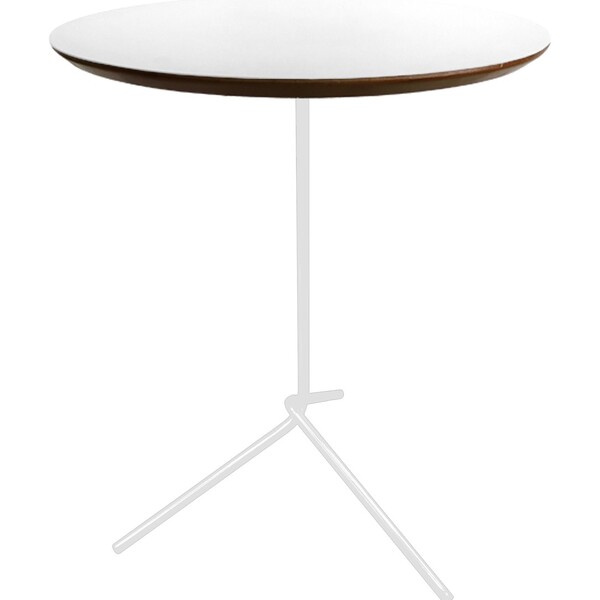 Mesa Lateral Flip Branca Com 60cm De Altura E Tampo De 40cm -