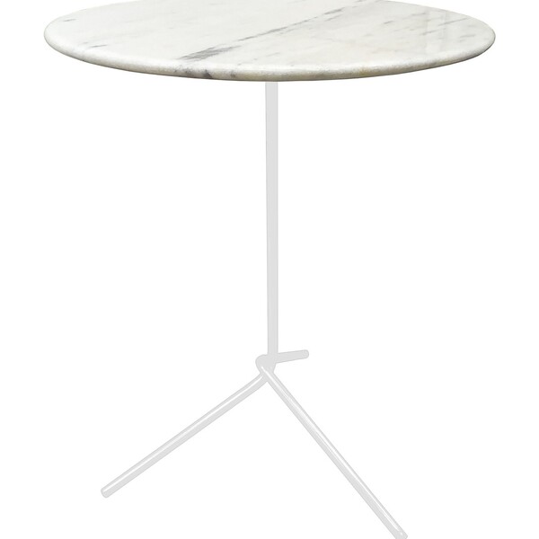 Mesa Lateral Flip Branca Com 60cm De Altura E Tampo De 40cm -