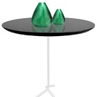 Mesa Lateral Flip Branca Coverglass Altura 60cm E Tampo De 40