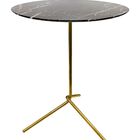 Mesa Lateral Flip Dourada Com 50cm De Altura E Tampo De 40cm