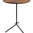 Mesa Lateral Flip Preta Brilhante Com 60cm De Altura E Tampo