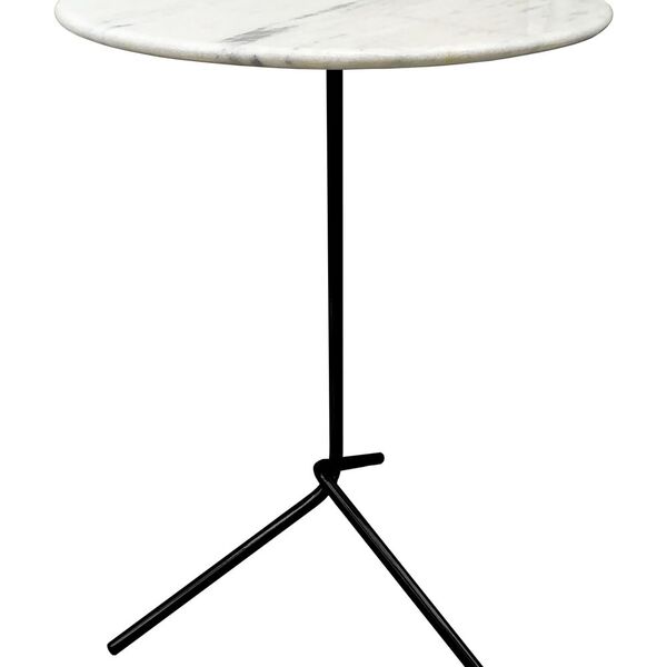 Mesa Lateral Flip Preta Brilhante Com 60cm De Altura E Tampo