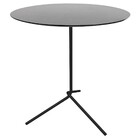 Mesa Lateral Flip Preta Fosca Com 50cm De Altura E Tampo De 4