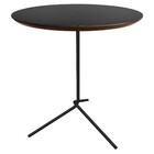 Mesa Lateral Flip Preta Fosca Com 50cm De Altura E Tampo De 4