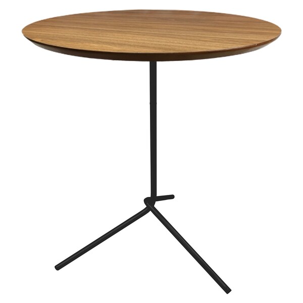 Mesa Lateral Flip Preta Fosca Com 50cm De Altura E Tampo De 4