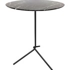 Mesa Lateral Flip Preta Fosca Com 60cm De Altura E Tampo De 4