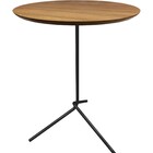 Mesa Lateral Flip Preta Fosca Com 60cm De Altura E Tampo De 4