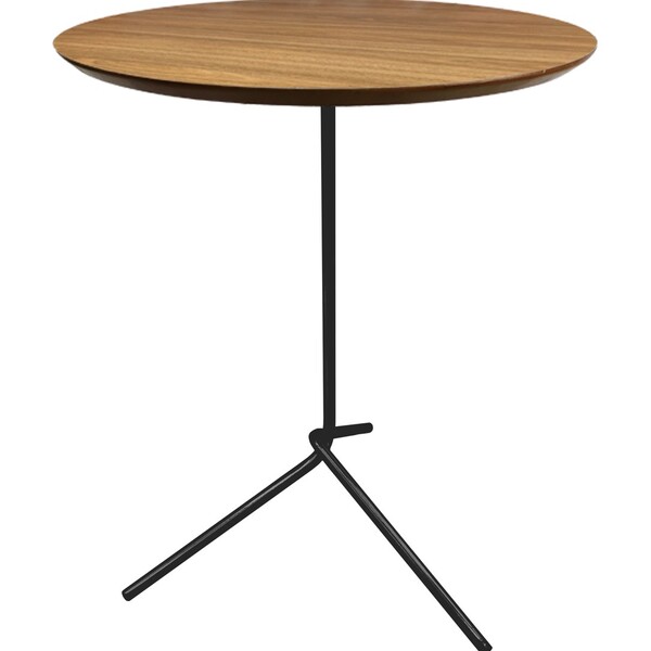 Mesa Lateral Flip Preta Fosca Com 60cm De Altura E Tampo De 4