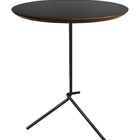 Mesa Lateral Flip Preta Fosca Com 60cm De Altura E Tampo De 4