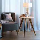 Mesa Lateral Freema Redonda Off White