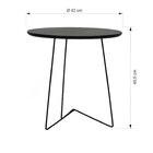 Mesa Lateral Gabi Ø420x455 Preto