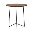 Mesa Lateral Gabi Ø420x455 Preto/amêndoa