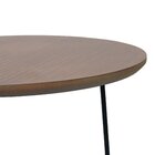 Mesa Lateral Gabi Ø420x455 Preto/amêndoa