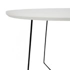 Mesa Lateral Gabi Ø420x455 Preto/branco