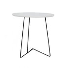 Mesa Lateral Gabi Ø420x455 Preto/branco