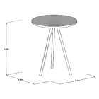 Mesa Lateral Gabriela Wood Branco