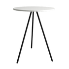 Mesa Lateral Gabriela Wood Branco E Preto