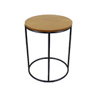 Mesa Lateral Hernane Estilo Industrial 45cm - Mel