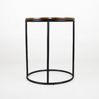 Mesa Lateral Hernane Estilo Industrial 45cm - Mel