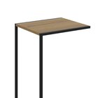 Mesa Lateral Industrial 64x35x40cm Steel Quadra Hanover/preto