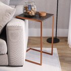 Mesa Lateral Industrial Artesano Marquina / Cobre