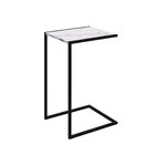 Mesa Lateral Industrial Artesano Thassos / Preto