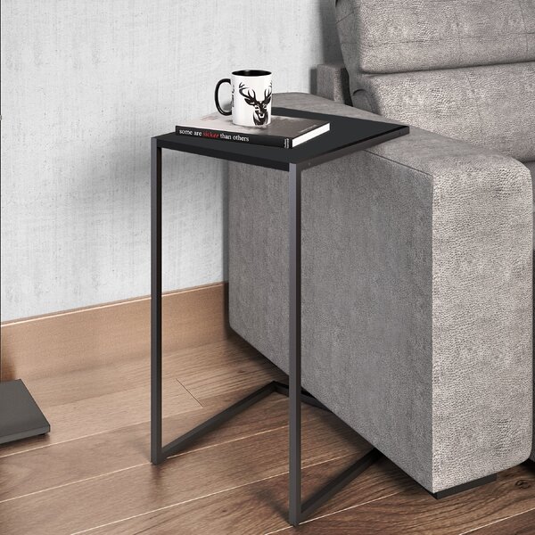 Mesa Lateral Industrial Linha Complementos Preto