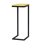 Mesa Lateral Industrial Madeira Natural