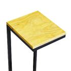 Mesa Lateral Industrial Madeira Natural