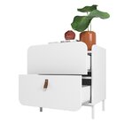 Mesa Lateral Infantil 2 Gavetas Mdp 15mm Branco