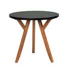 Mesa Lateral Ipiranga Amêndoa E Preta