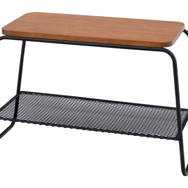Mesa Lateral Letti Banco Sapateira Industrial Elegante Preto/