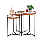 Mesa Lateral Lisboa Trio Preta