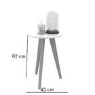 Mesa Lateral Liv Menta/natural 51421 Matic Móveis Quarto Infa