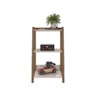 Mesa Lateral Loft 3 Prateleiras Off White/natture