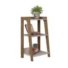 Mesa Lateral Loft Off White Com Natture - D'rossi