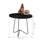 Mesa Lateral Logan Preto